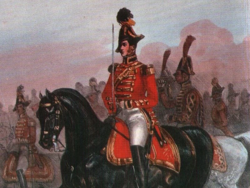 1807-Heinrich Ambros Eckert - Membro a cavallo della Guardia Reale